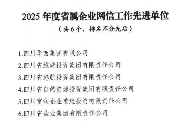 喜报！省云顶国际集团获评2025年度省属企业网信工作先进单元